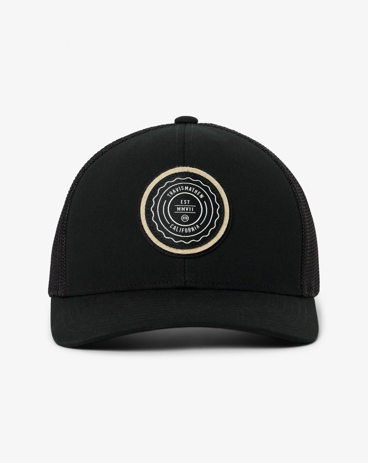 Black/Tan Travis Mathew The Patch Snapback Hat
