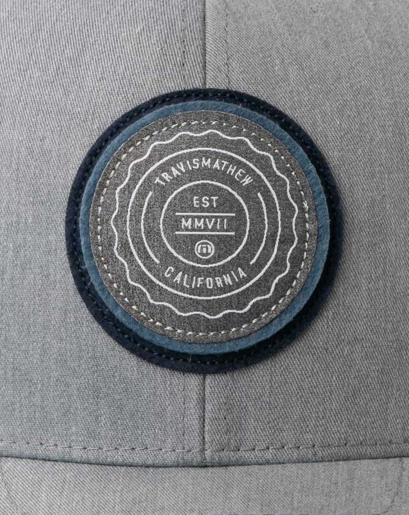 Heather Grey Travis Mathew The Patch Snapback Hat