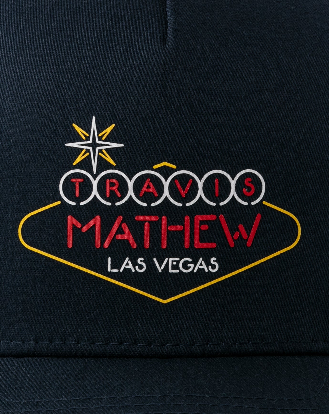 Dark Blue Travis Mathew Neon Magic Snapback Hat