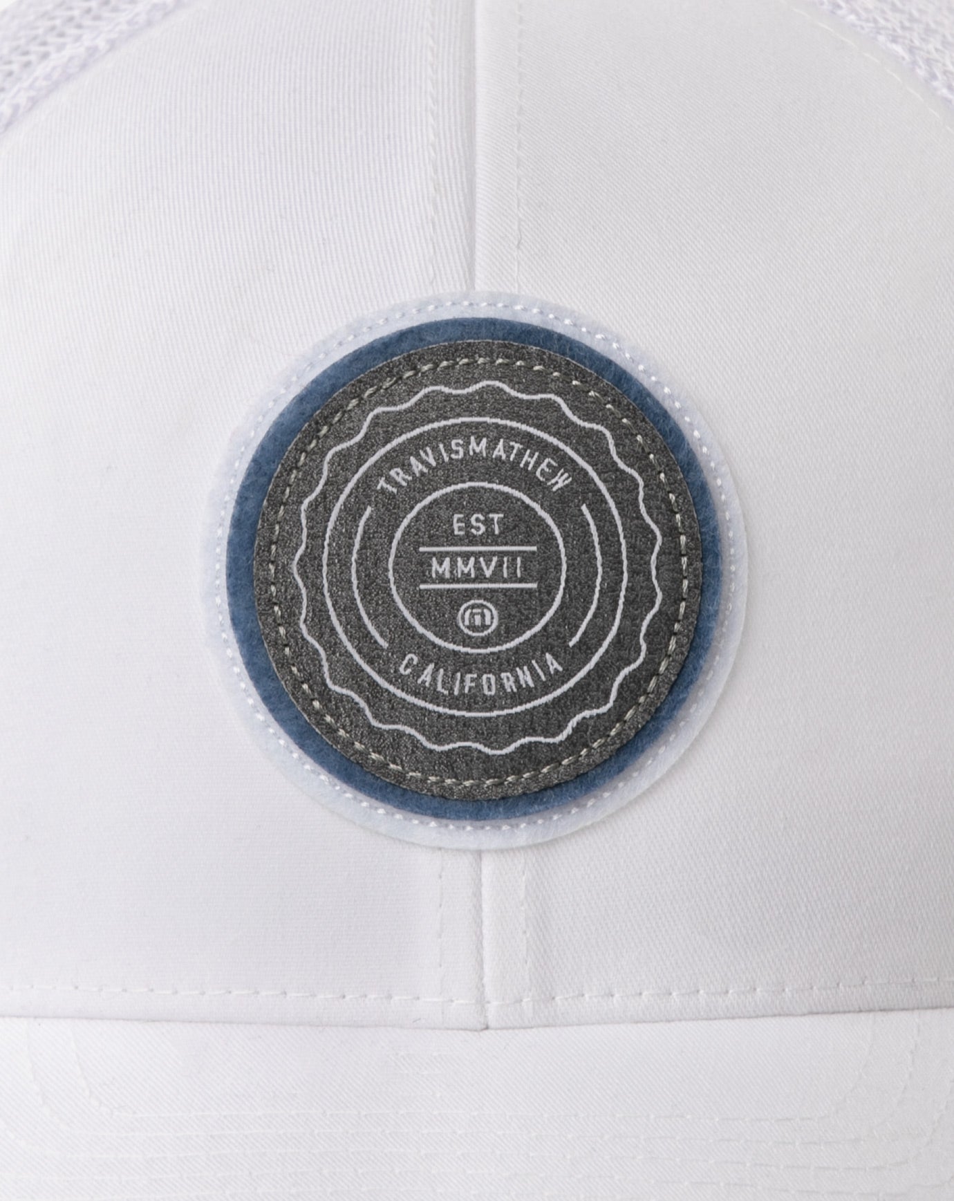 White Travis Mathew The Patch Snapback Hat