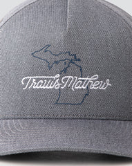 Heather Quiet Shade Travis Mathew Euchre Snapback Hat