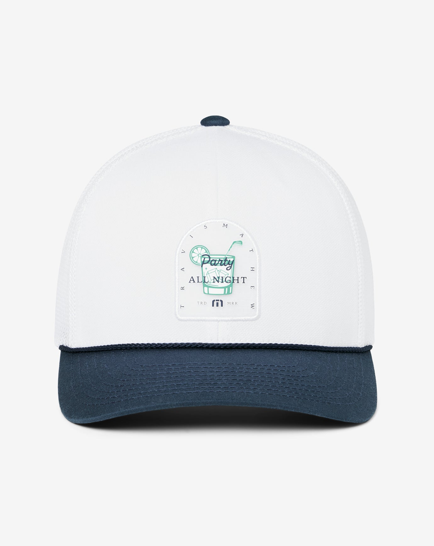 White Travis Mathew Beer Break Snapback Hat