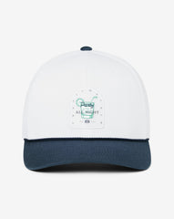 White Travis Mathew Beer Break Snapback Hat
