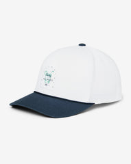 White Travis Mathew Beer Break Snapback Hat