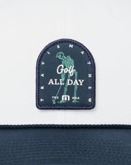 White Travis Mathew Beer Break Snapback Hat