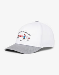 White Travis Mathew Nebraska Defensive Line Snapback Hat