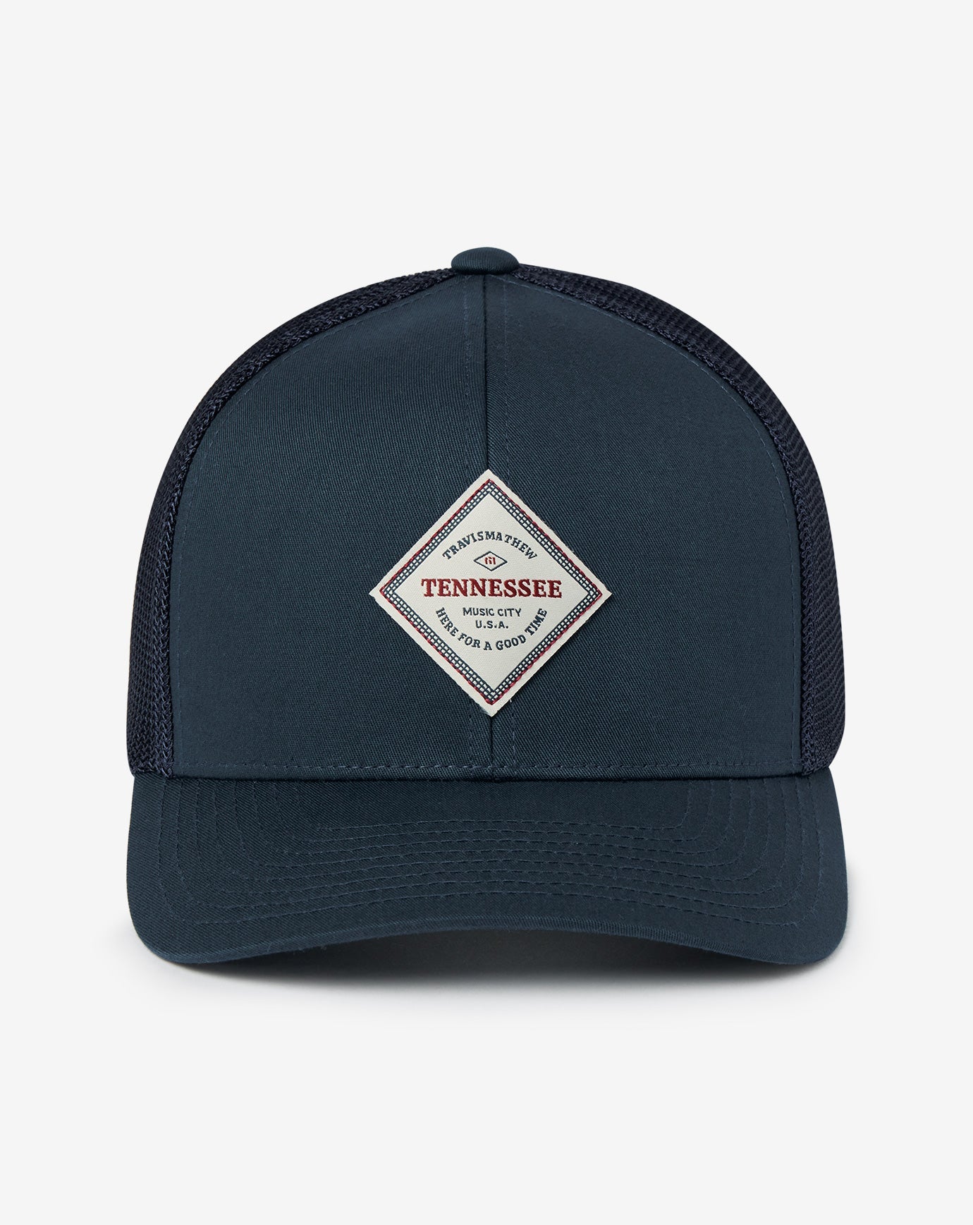 Navy Travis Mathew All Up In My Grill 2.0 Snapback Hat