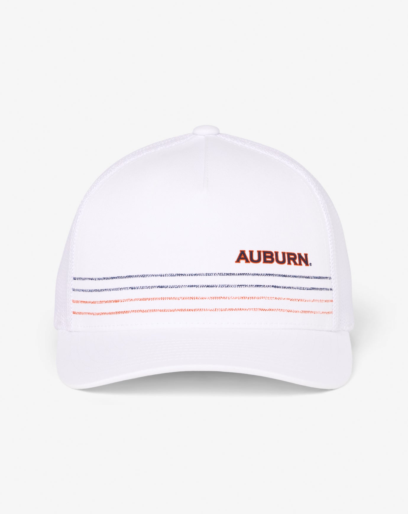 White Travis Mathew Auburn Drum Major Snapback Hat