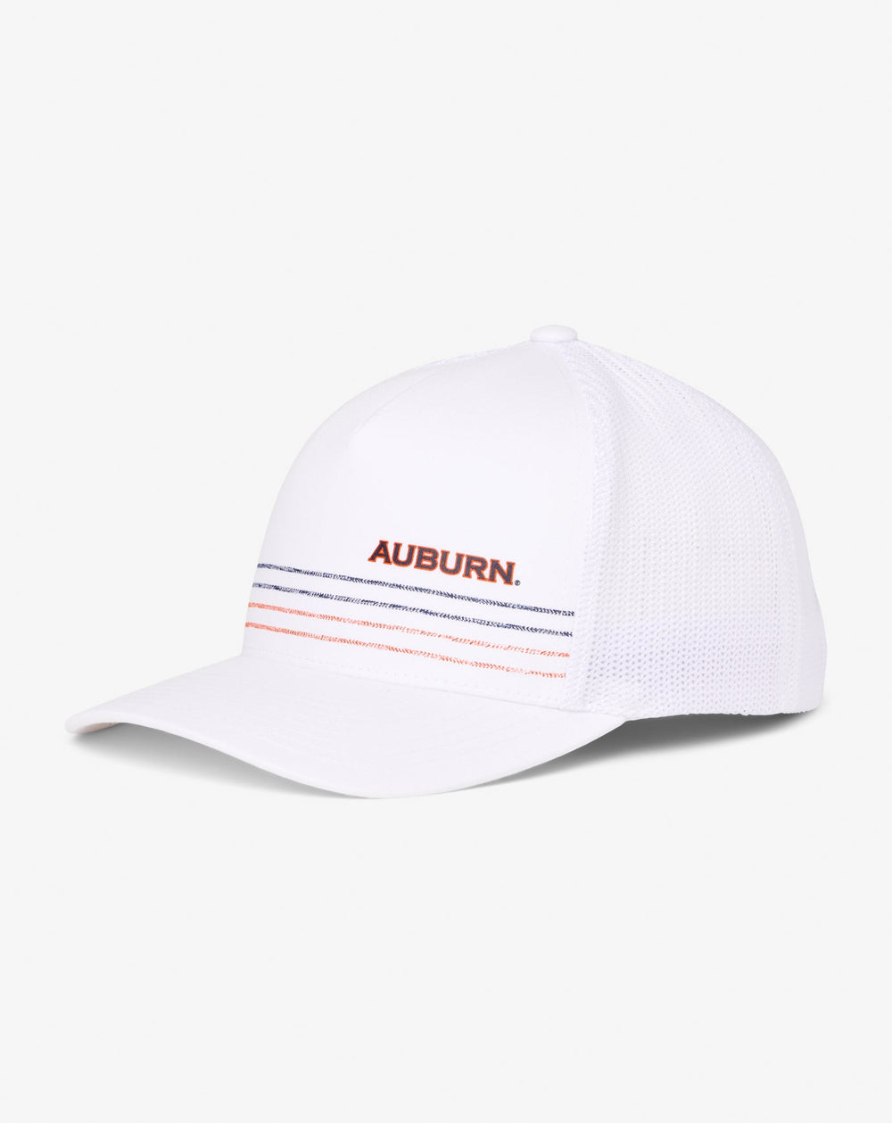 White Travis Mathew Auburn Drum Major Snapback Hat