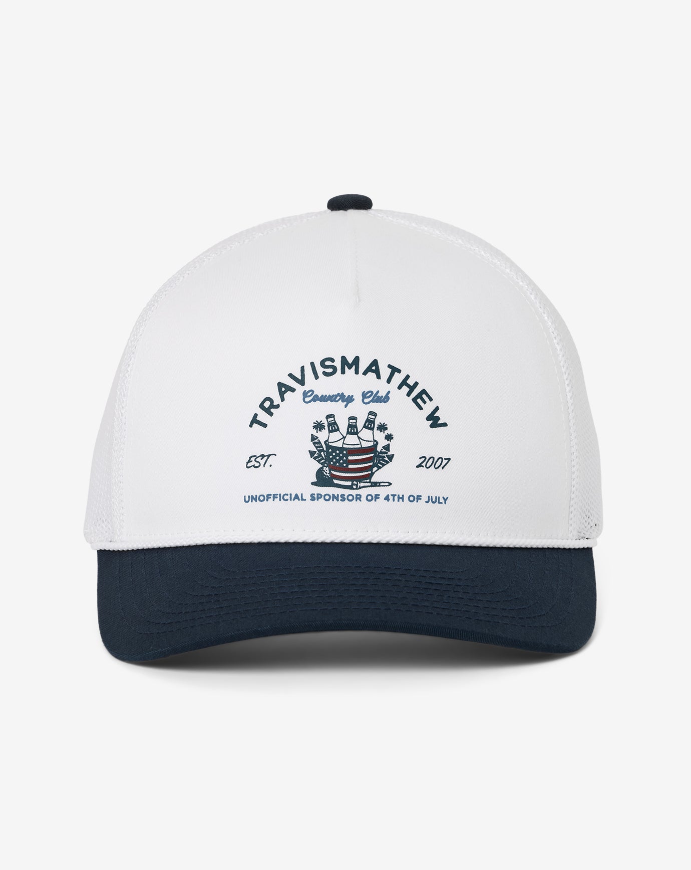 White Travis Mathew Firecracker Fiesta Snapback Hat