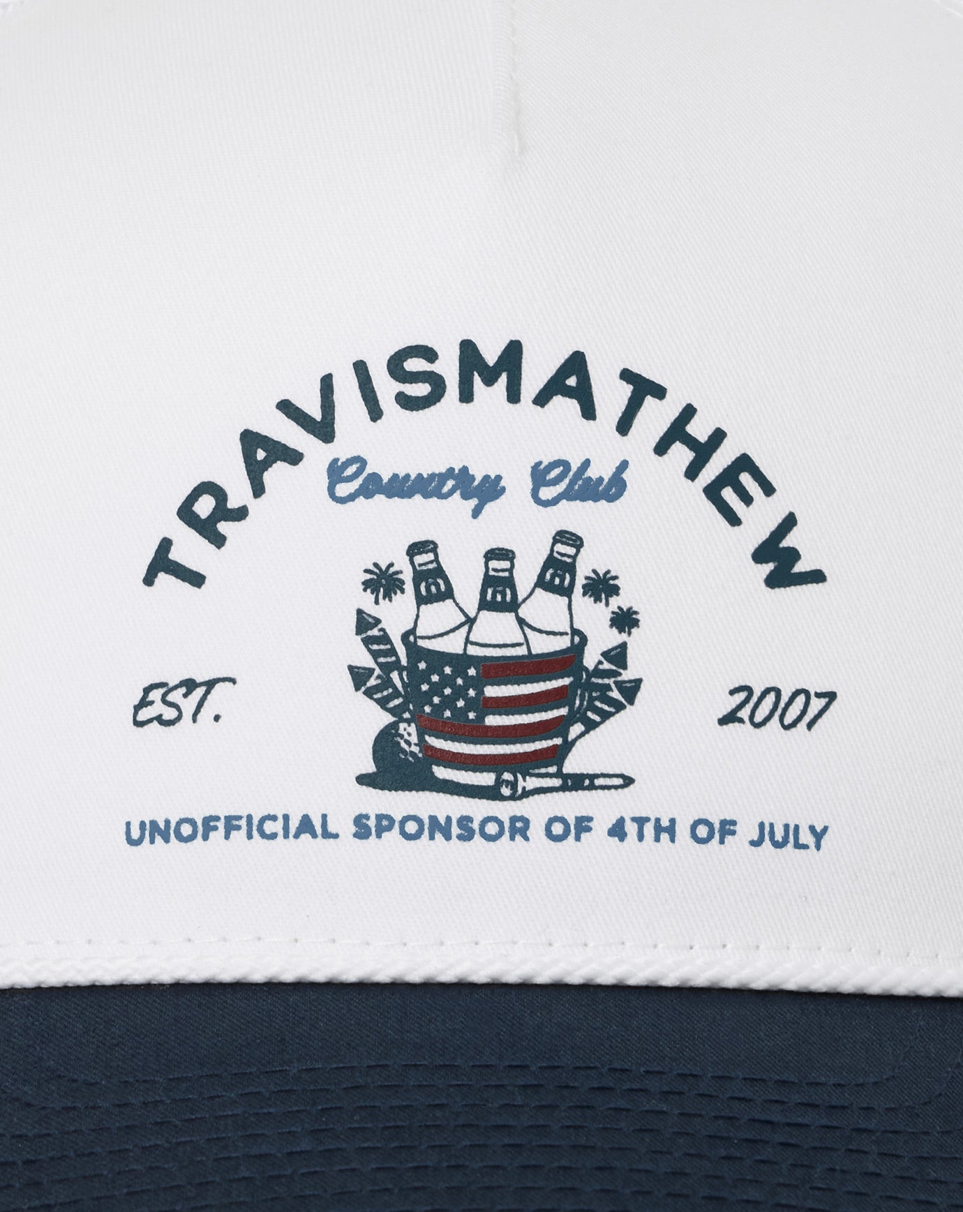 White Travis Mathew Firecracker Fiesta Snapback Hat