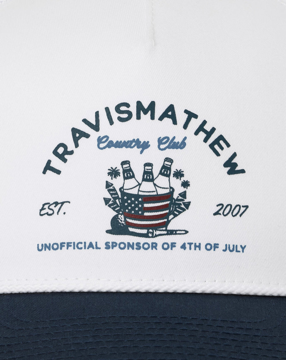 White Travis Mathew Firecracker Fiesta Snapback Hat
