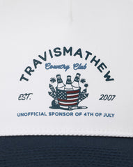 White Travis Mathew Firecracker Fiesta Snapback Hat