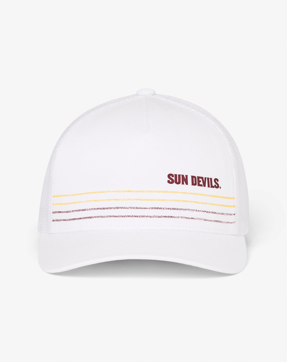 White Travis Mathew ASU Drum Major Snapback Hat