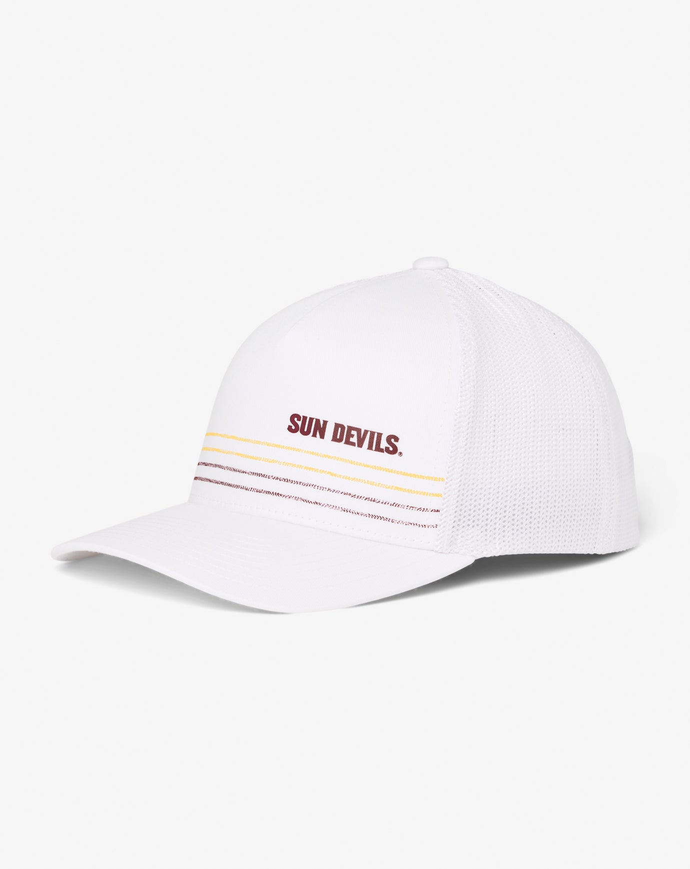 White Travis Mathew ASU Drum Major Snapback Hat