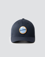 Blue Nights Travis Mathew Stingray Shuffle Snapback Hat