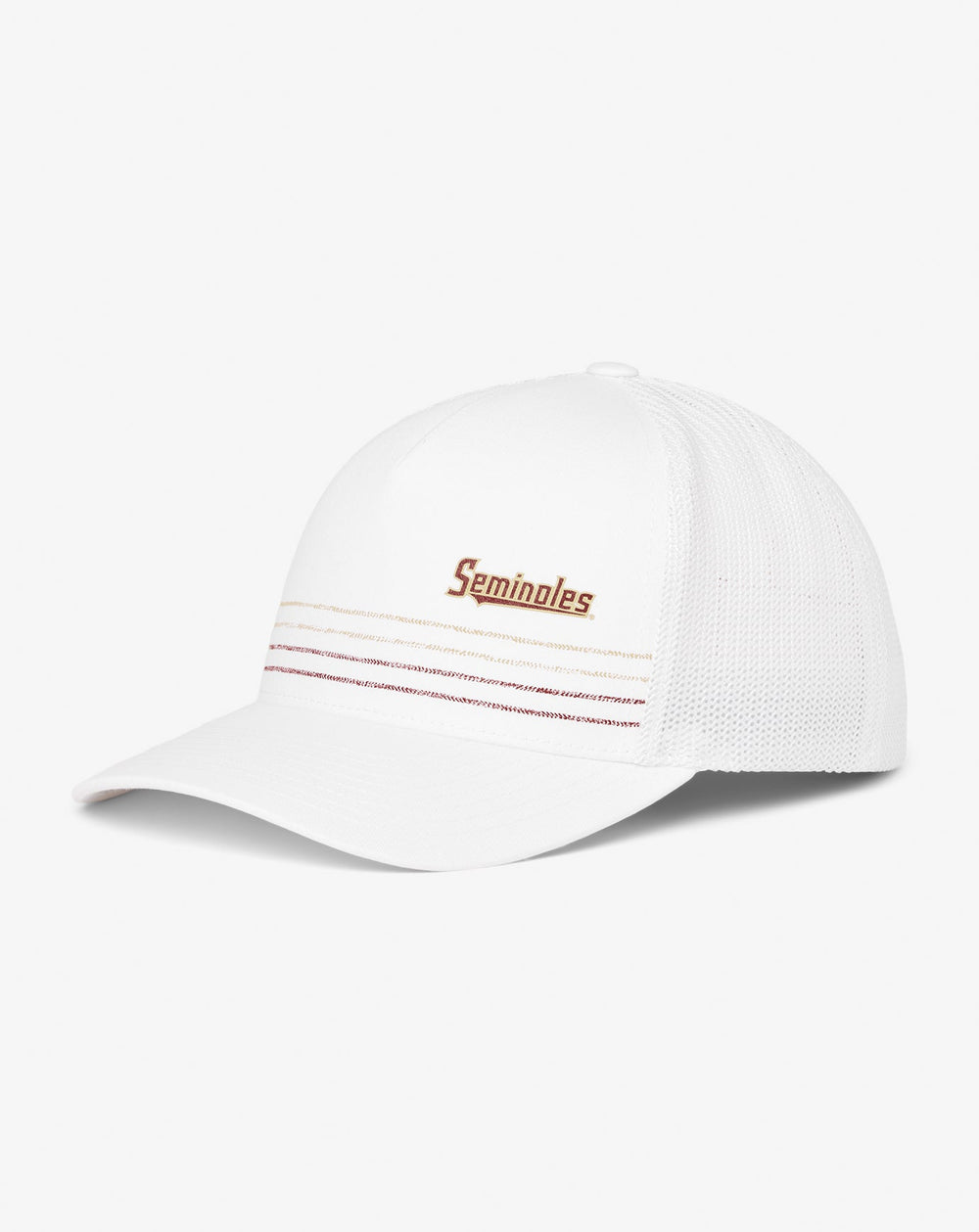 White Travis Mathew FSU Drum Major Snapback Hat