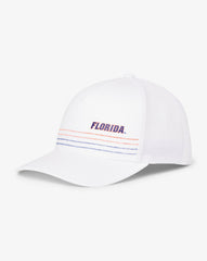White Travis Mathew Florida Drum Major Snapback Hat