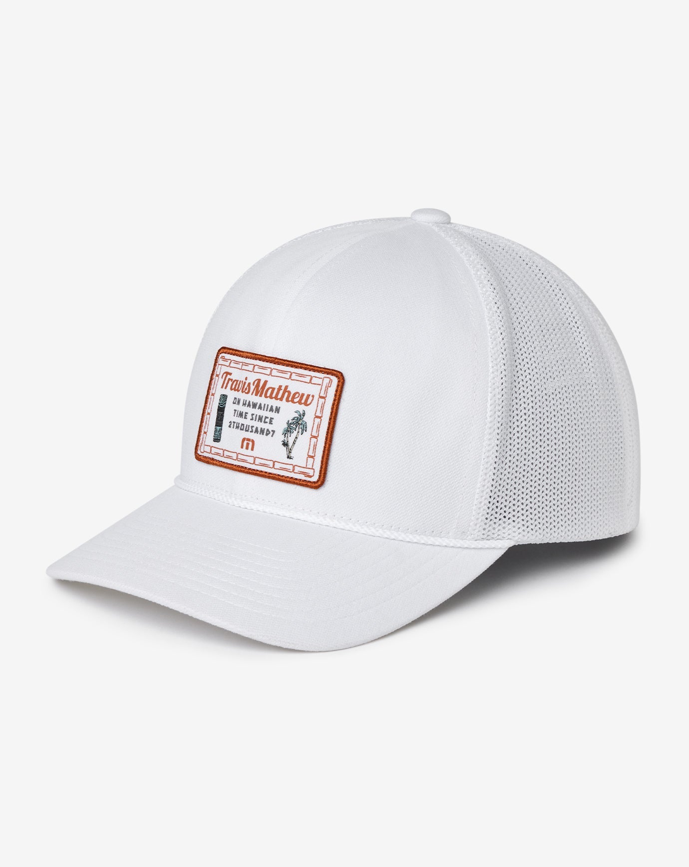 White Travis Mathew Haupaia Pie Snapback Hat