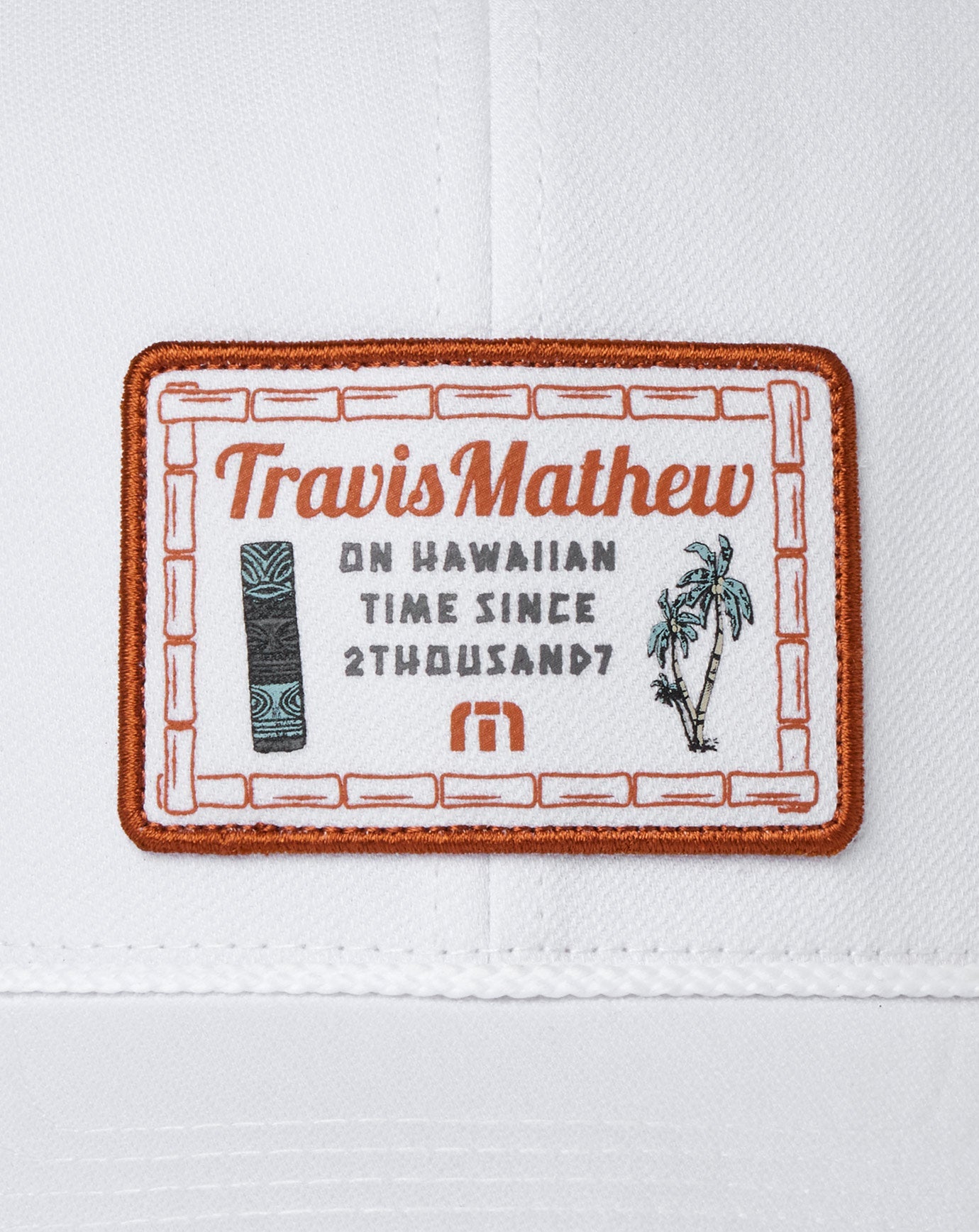 White Travis Mathew Haupaia Pie Snapback Hat