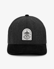 Black Travis Mathew Burnley Rustic Road Snapback Hat