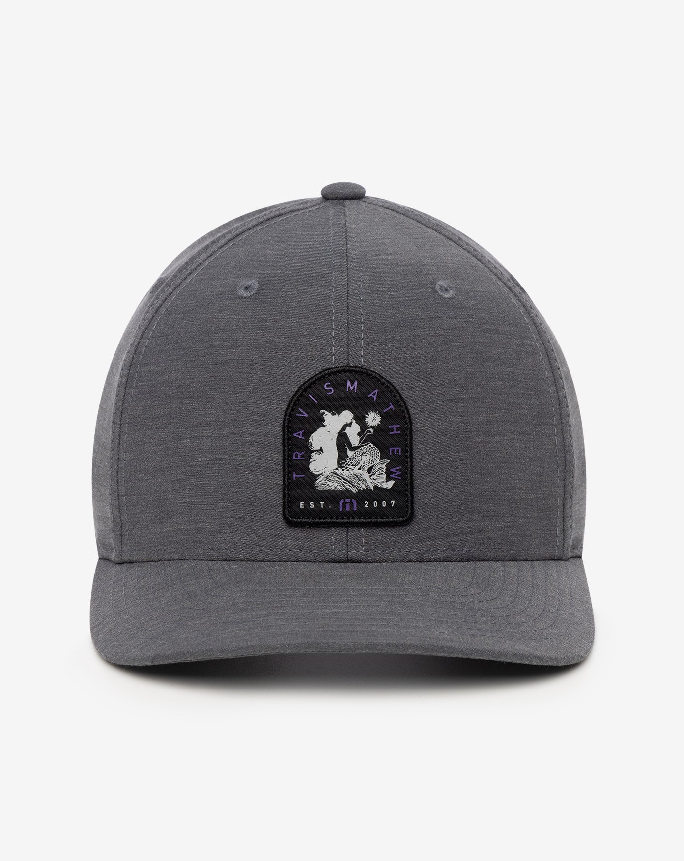 Heather Grey Pinstripe Travis Mathew Myths And Legends Snapback Hat