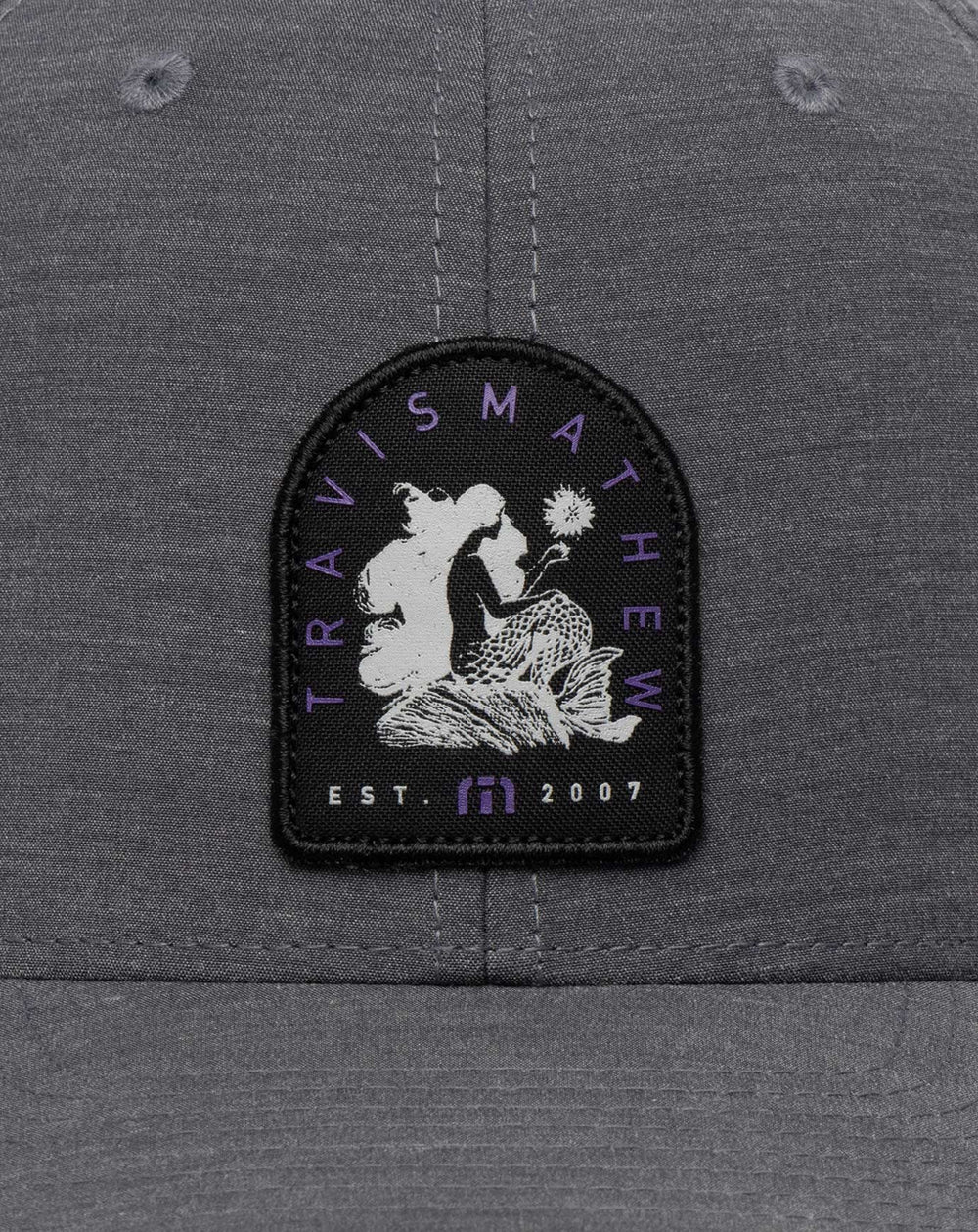 Heather Grey Pinstripe Travis Mathew Myths And Legends Snapback Hat