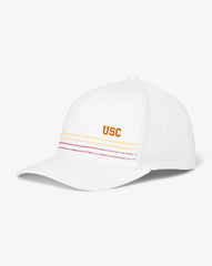 White Travis Mathew USC Drum Major Snapback Hat
