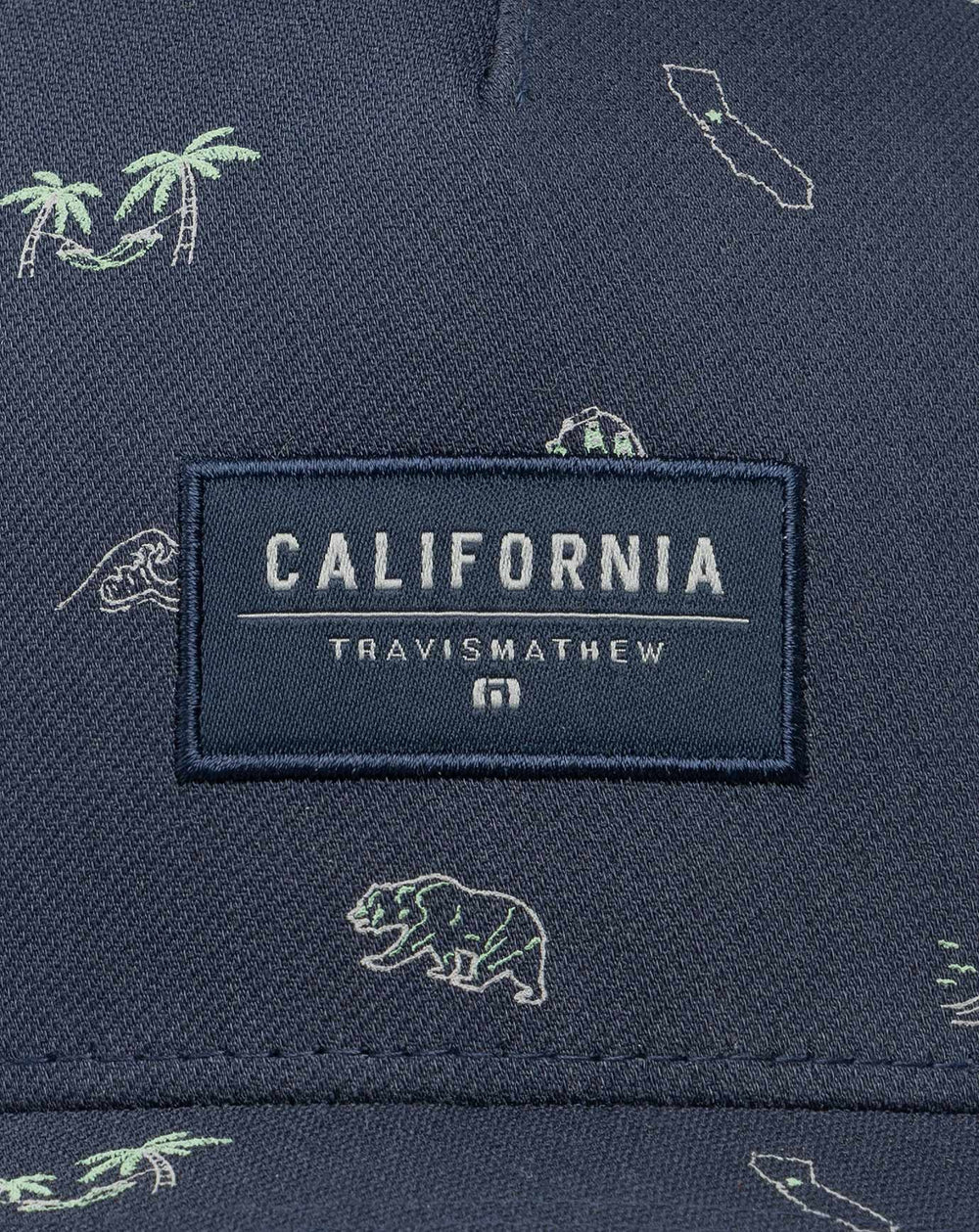 Blue Nights Travis Mathew Sausalito Snapback Hat
