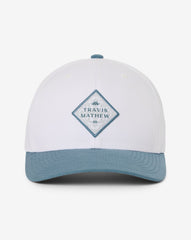 White Travis Mathew Base Fare Snapback Hat