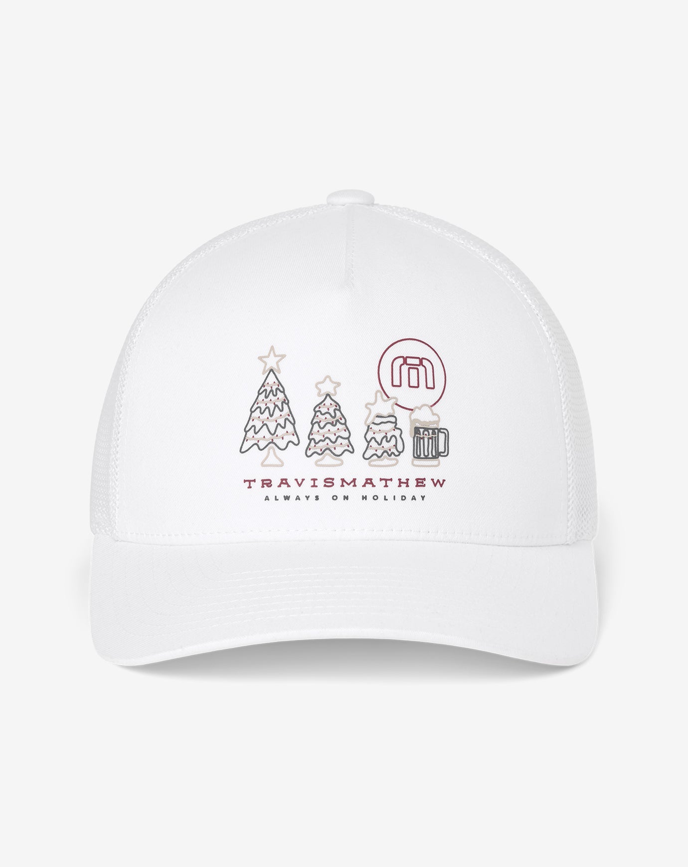 White Travis Mathew Gifting Snapback Hat