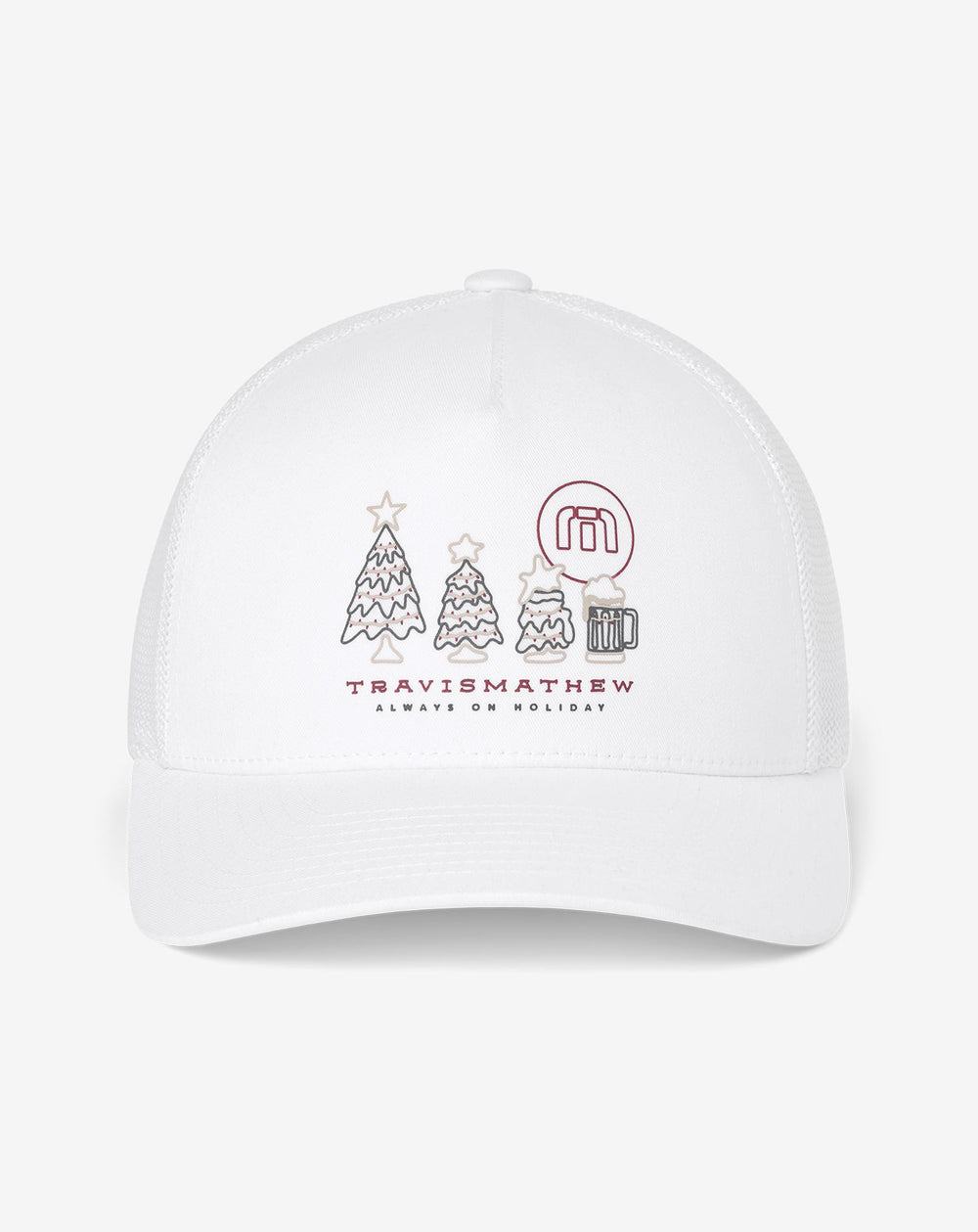 White Travis Mathew Gifting Snapback Hat