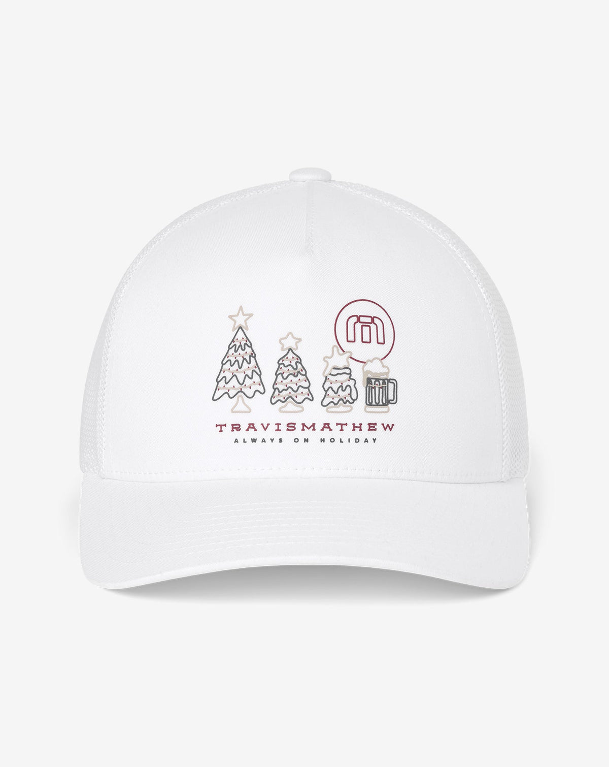 White Travis Mathew Gifting Snapback Hat