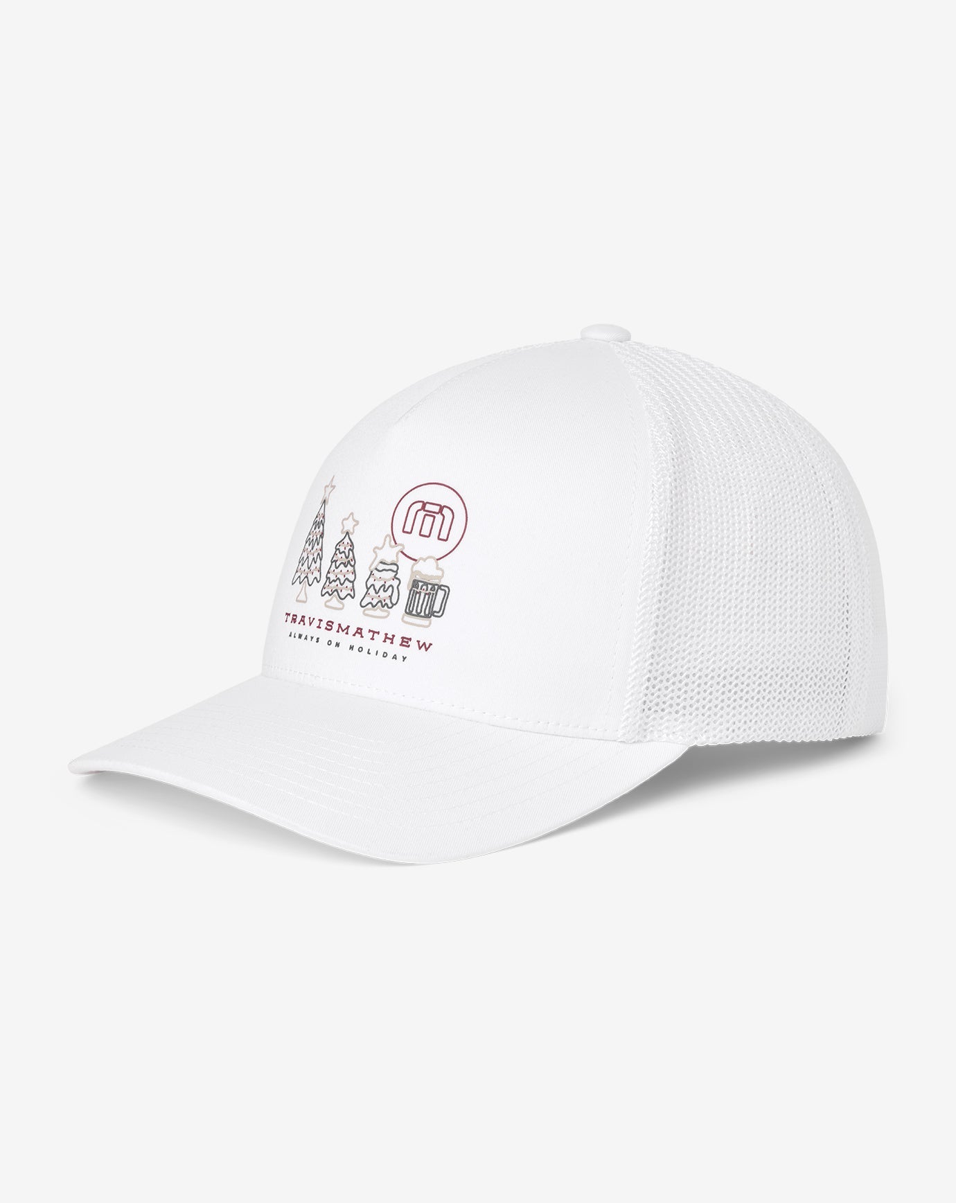 White Travis Mathew Gifting Snapback Hat