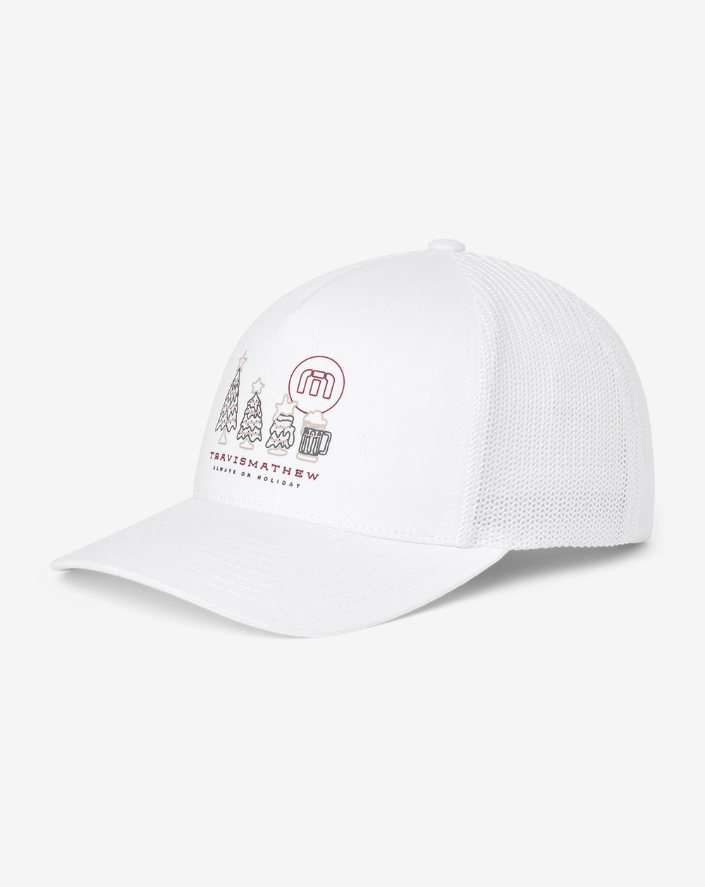White Travis Mathew Gifting Snapback Hat