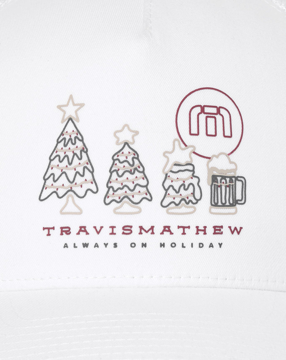 White Travis Mathew Gifting Snapback Hat