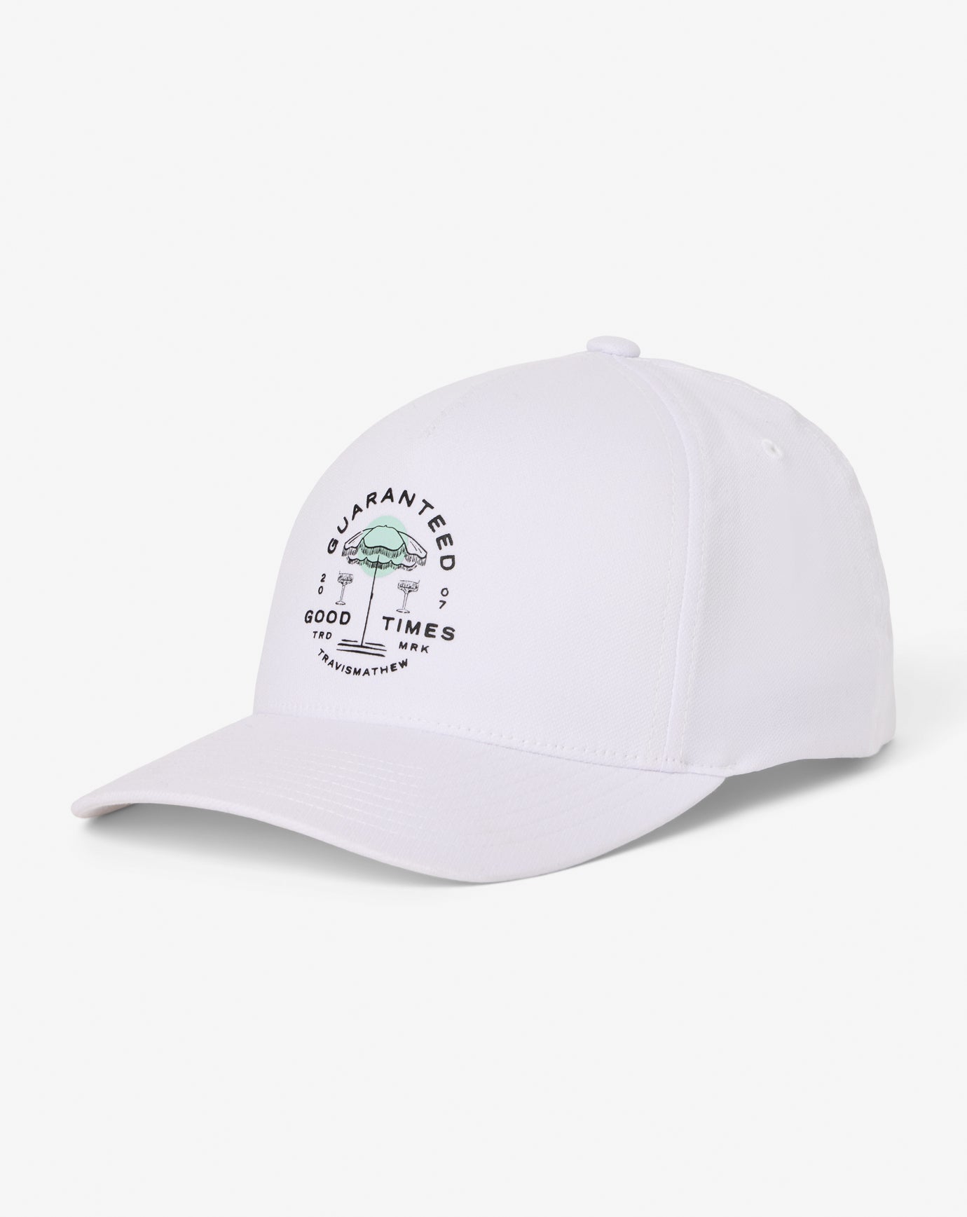White Travis Mathew Summer Sail Snapback Hat