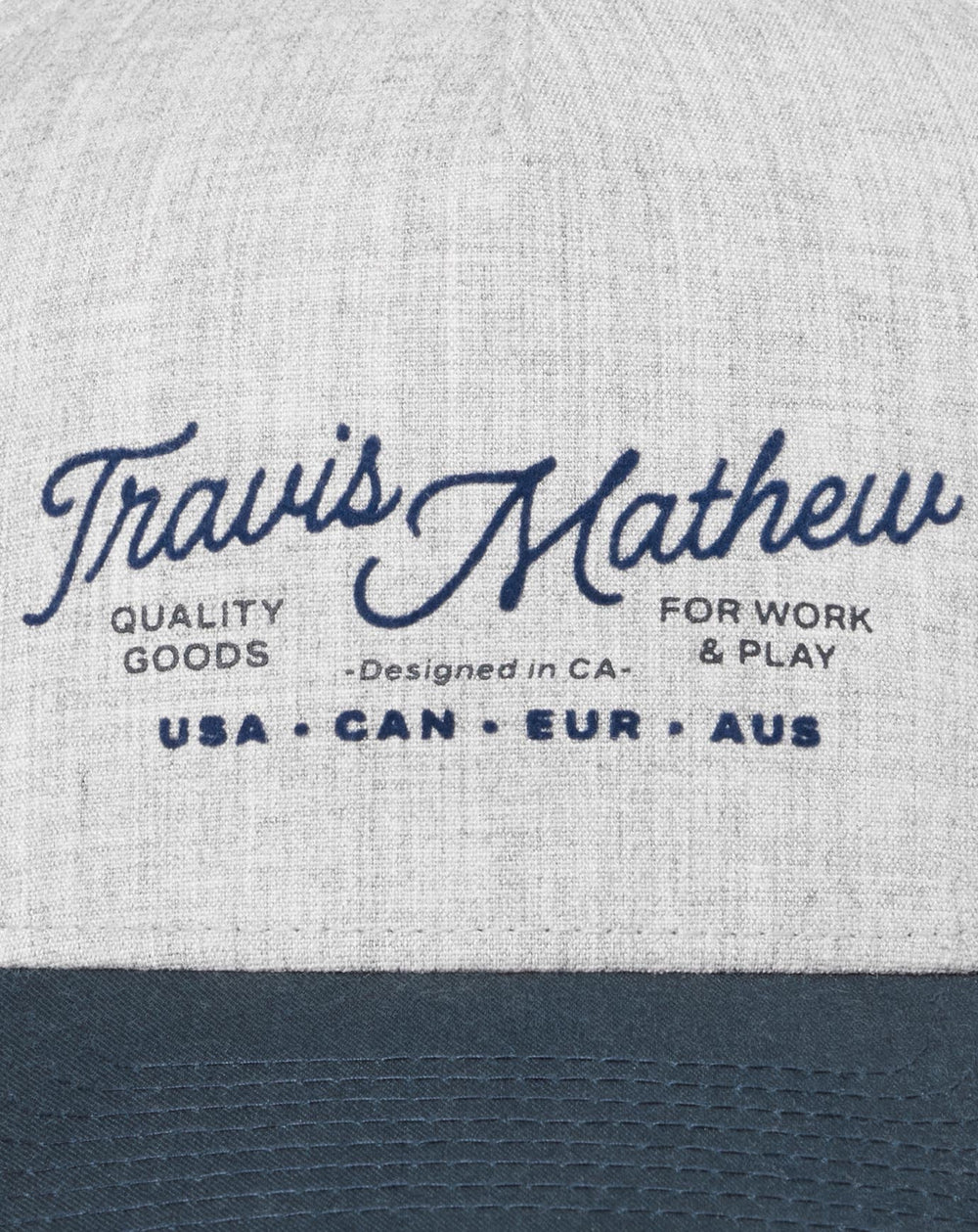 Heather Grey Travis Mathew Perfect Plan Snapback Hat