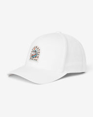 White Travis Mathew Gator Glade Snapback Hat