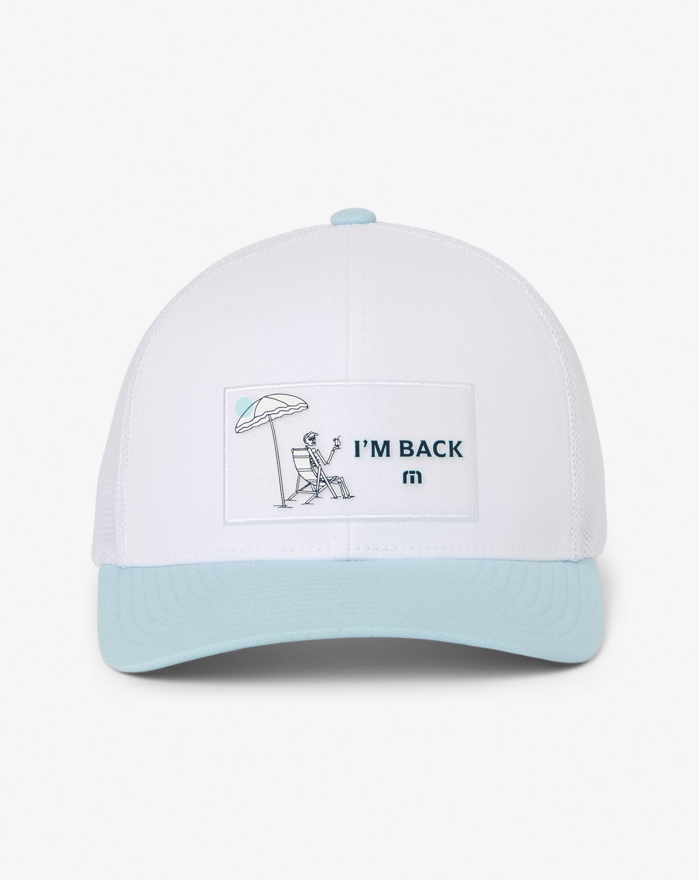 White Travis Mathew Full Send Feb Snapback Hat
