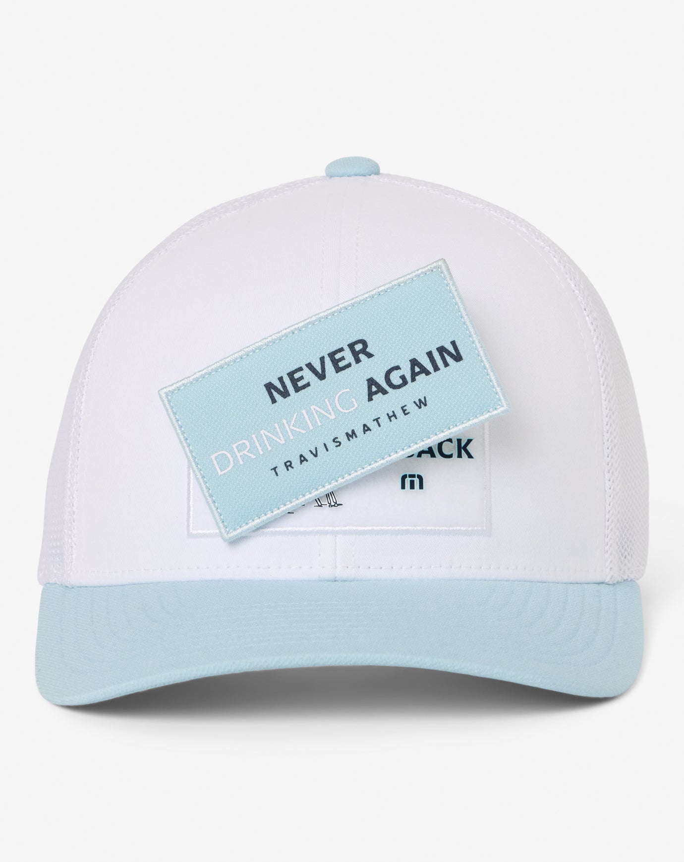 White Travis Mathew Full Send Feb Snapback Hat