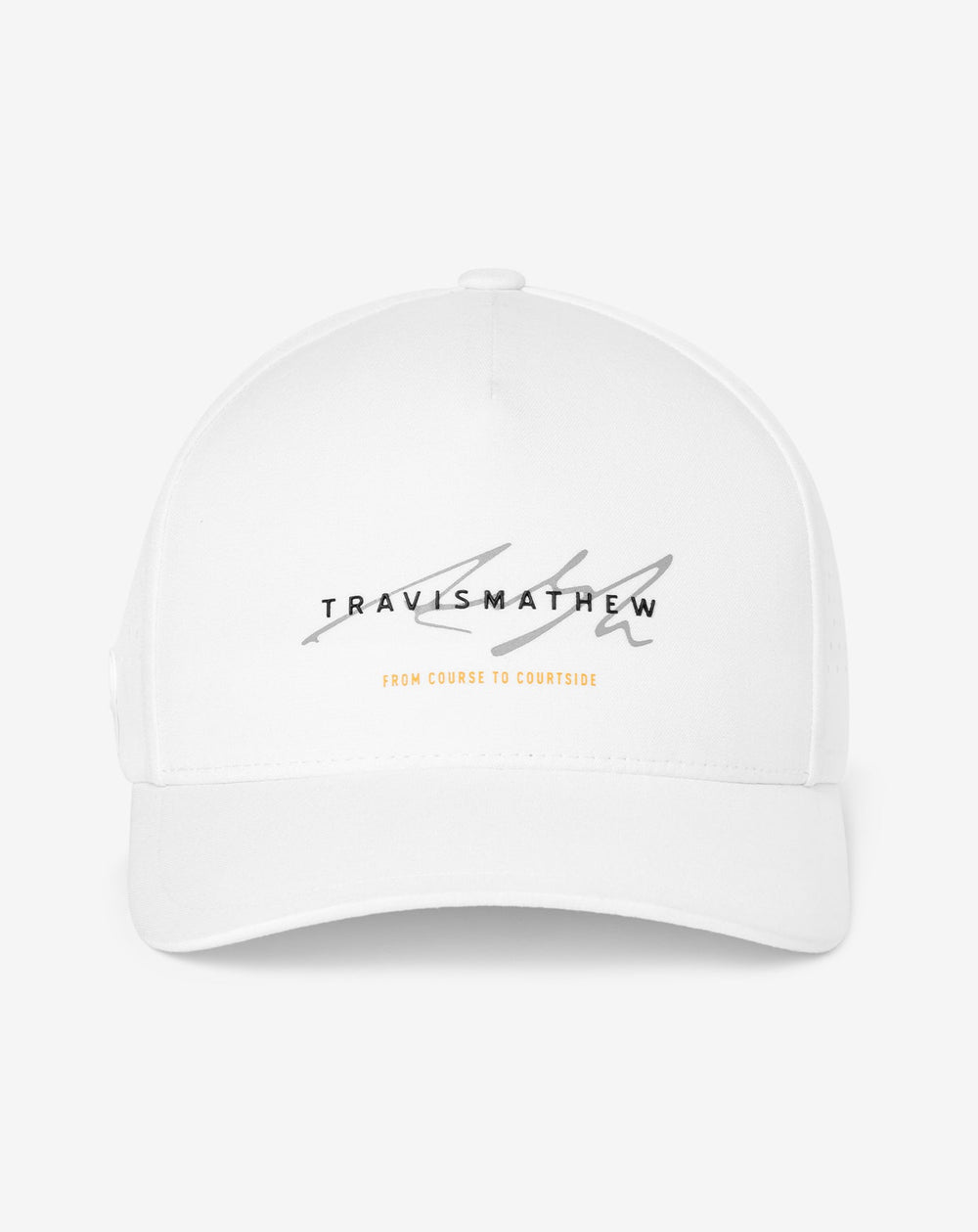 White Travis Mathew On Target Snapback Hat