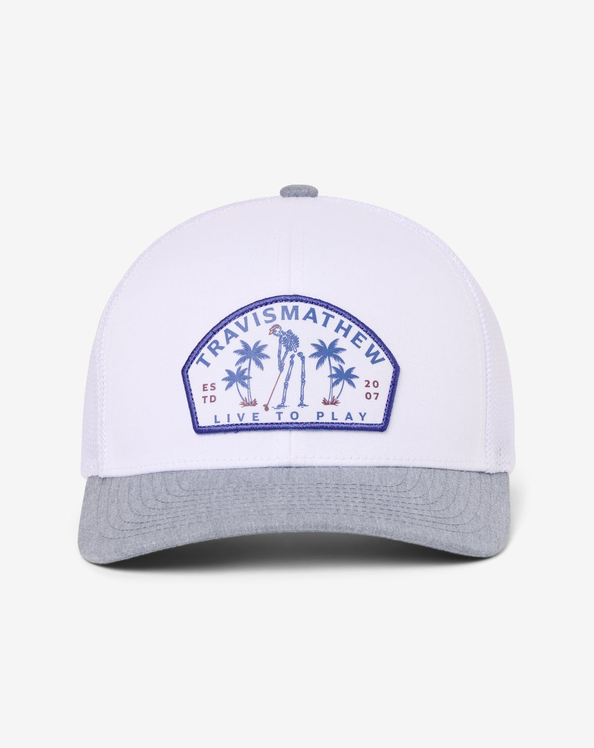 White Travis Mathew Dark Ages Snapback Hat