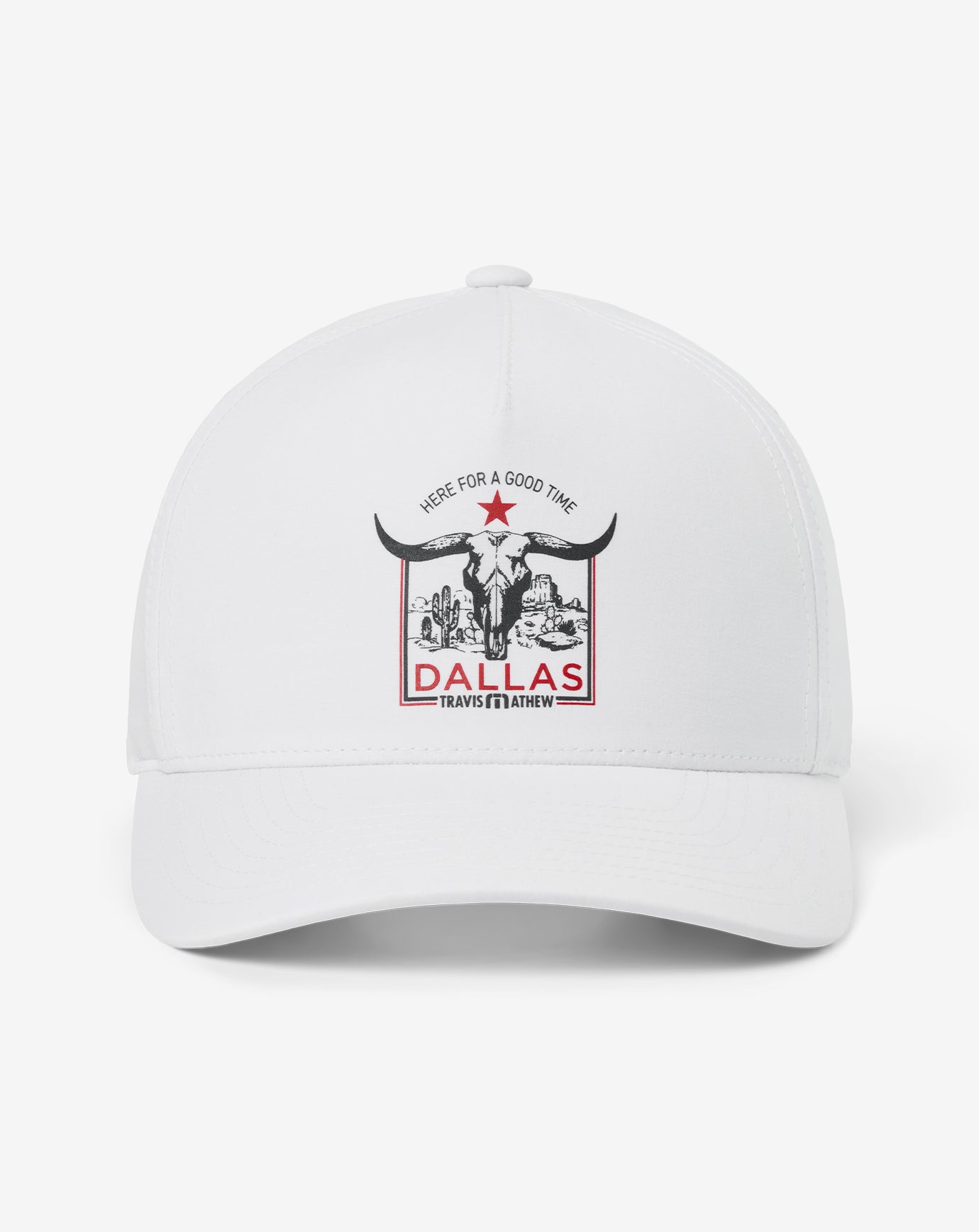 White Travis Mathew Down South Dallas Snapback Hat