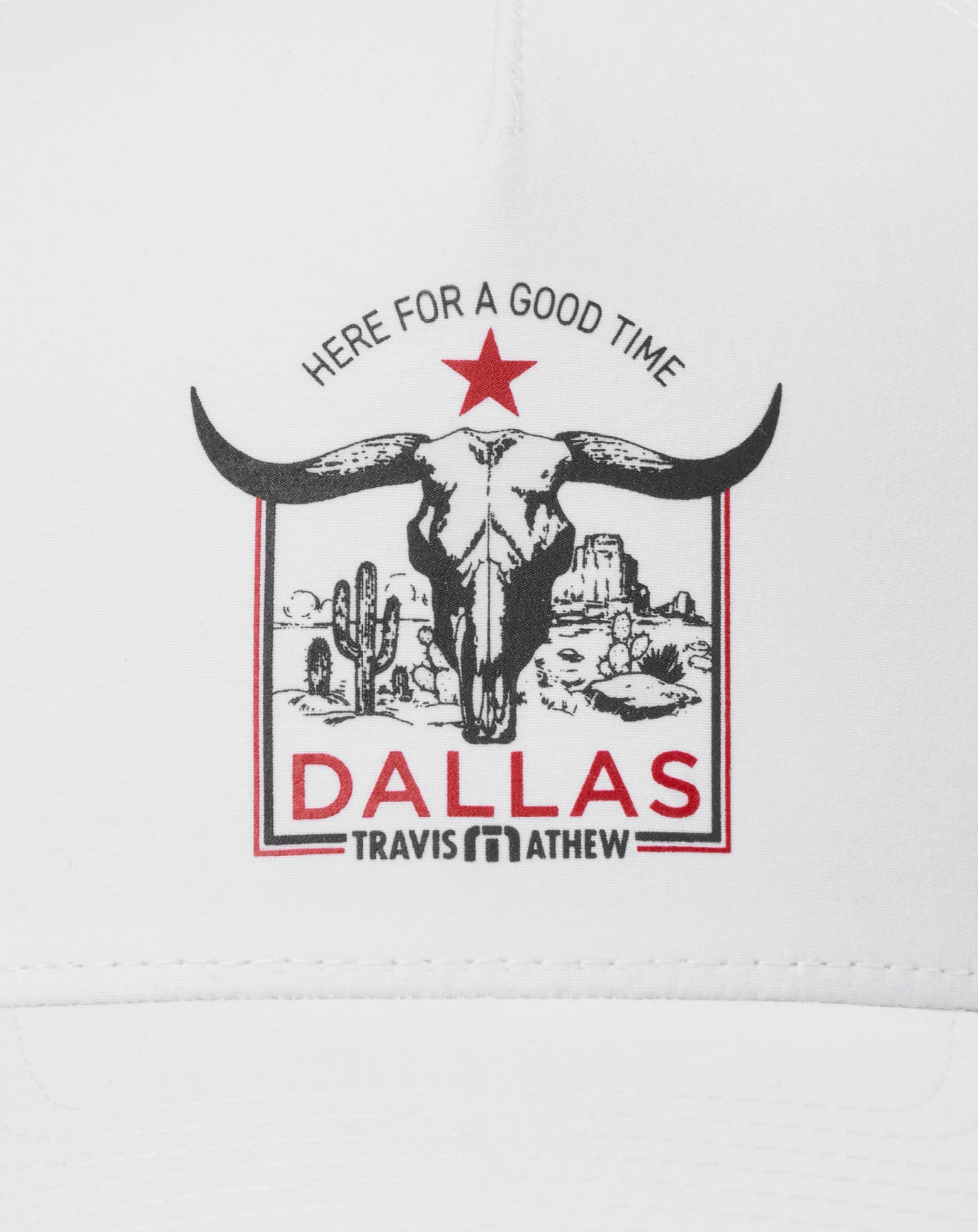 White Travis Mathew Down South Dallas Snapback Hat