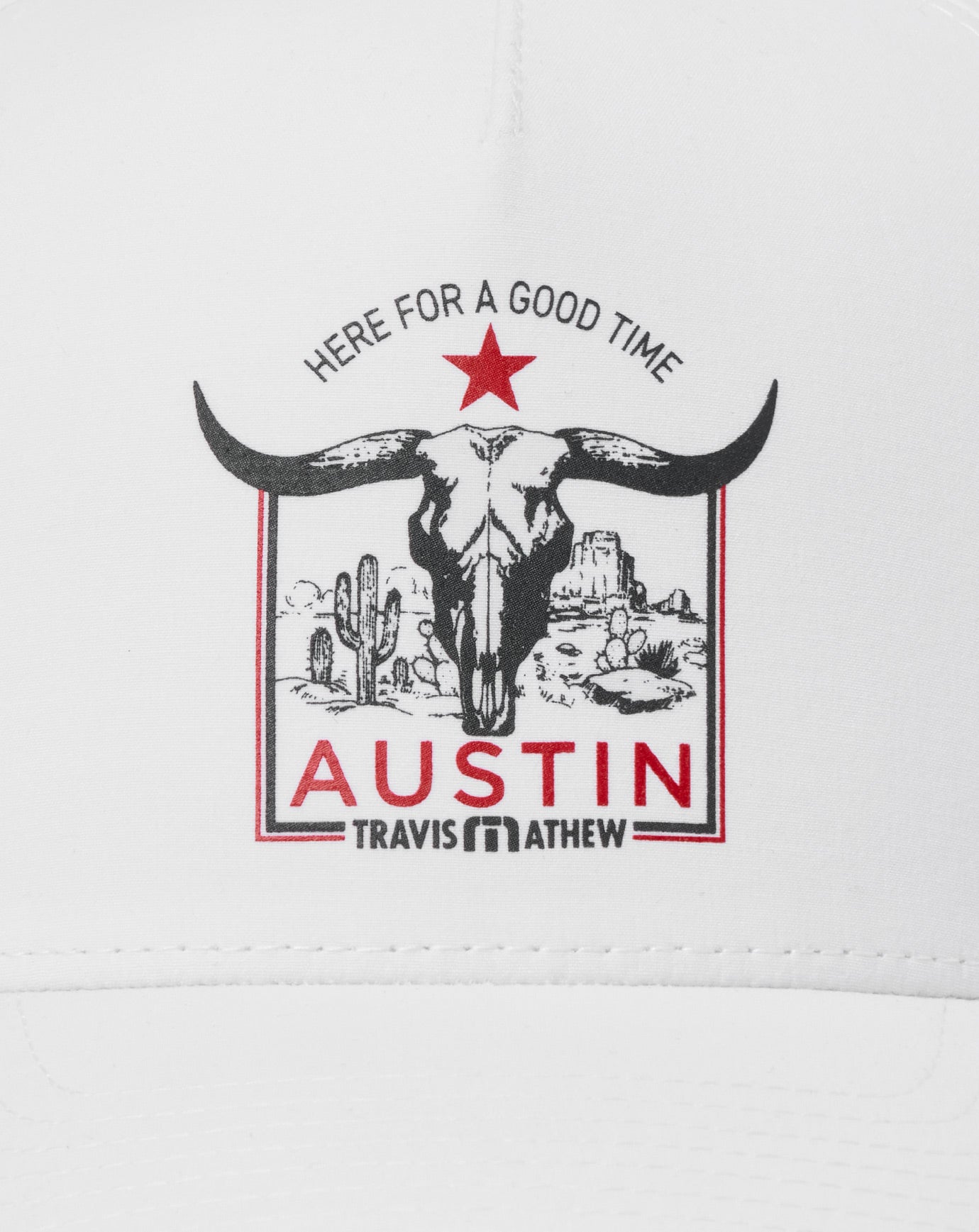White Travis Mathew Down South Austin Snapback Hat
