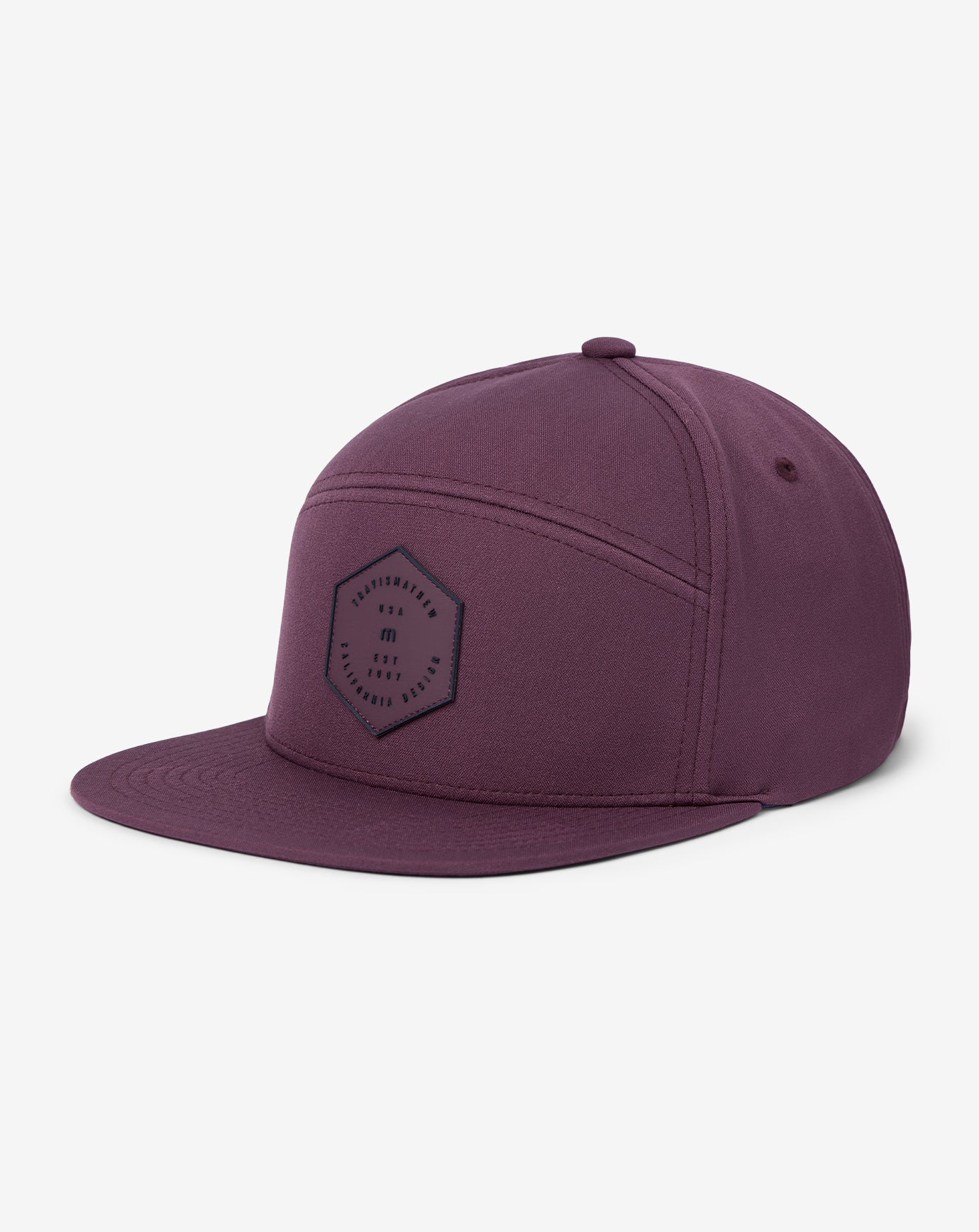 Mauve Wine Travis Mathew Triple Threat Snapback Hat