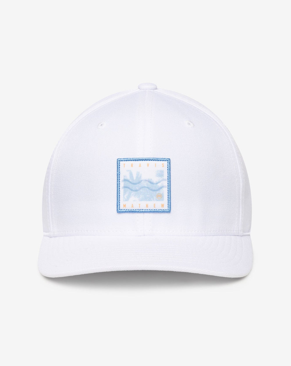White Travis Mathew In The Line Up Fitted Hat