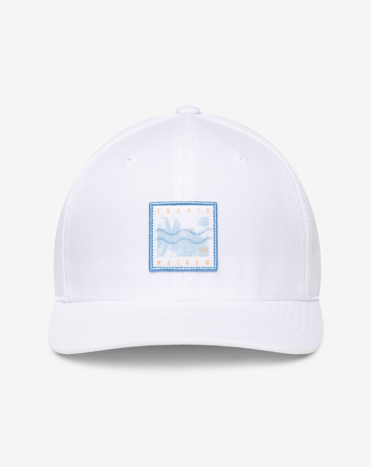 White Travis Mathew In The Line Up Fitted Hat