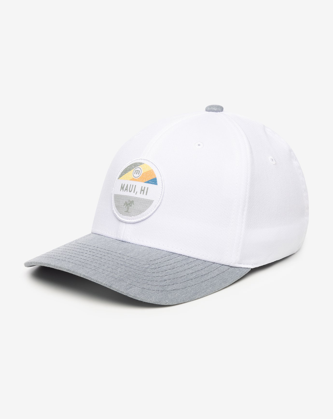 White Travis Mathew Test The Waters Fitted Hat